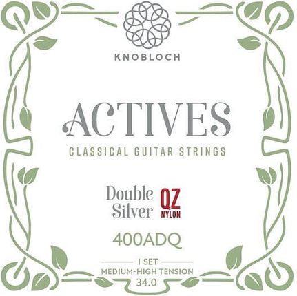 Knobloch 400ADQ ACTIVES Double Silver QZ Nylon Medium-G-High Tension struny do gitary klasycznej