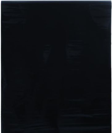 vidaXL Folia okienna statyczna matowa czarna 90x500 cm PVC