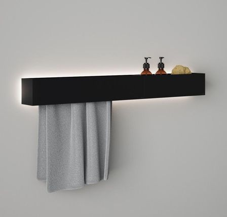 Viverso AGA Design U zestaw akcesoriów łazienkowych z oświetleniem do zestawu do prysznica AGA DW100LED BM#SET2