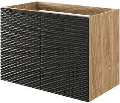 Comad Szafka łazienkowa pod umywalkę Ocean 80 cm czarny jasne drewno 82 80 2D 100472128
