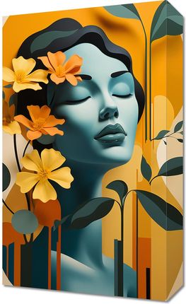 Zakito Posters Obraz 30x50cm Kwiatowa Medytacja