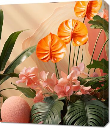 Zakito Posters Obraz 60x70cm Pomarańczowy Raj