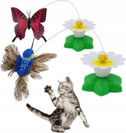 Zabawka Dla Kota Interaktywna Ruchomy Motylek