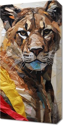 Zakito Posters Obraz 30x60cm Papierowy Tygrys