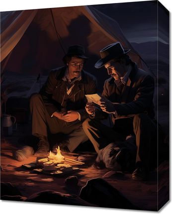 Zakito Posters Obraz 40x50cm Dziki Zachód Nocną Porą