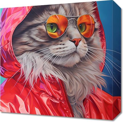 Zakito Posters Obraz 40x40cm Kot w Stylu