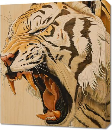 Zakito Posters Obraz 60x70cm Majestatyczny Ryk Tygrysa