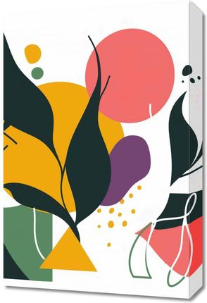 Zakito Posters Obraz 40x60cm Kolorowa Abstrakcja Botaniczna