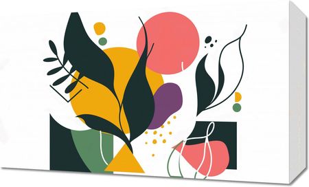 Zakito Posters Obraz 50x30cm Kolorowa Abstrakcja Botaniczna