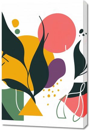 Zakito Posters Obraz 60x90cm Kolorowa Abstrakcja Botaniczna