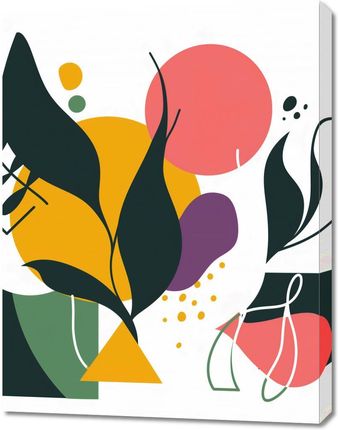 Zakito Posters Obraz 70x90cm Kolorowa Abstrakcja Botaniczna