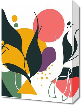 Zakito Posters Obraz 30x40cm Kolorowa Abstrakcja Botaniczna