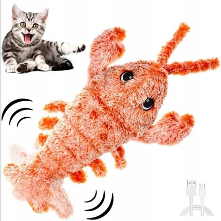 Zabawka Dla Kota Interaktywny Skaczący Homar Na Usb Ruchomy Ogon Lobster