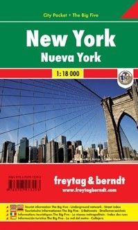 Nowy Jork city pocket mapa 1:18 000 Freytag & Berndt