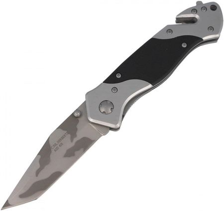 Herbertz Nóż Składany Ratowniczy Solingen Black G10 Stainless Camo-Design Blade 44069226912