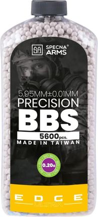 Specna Arms Kulki Precyzyjne 0,20G Edge Ultra Bio 5600 Szt Białe Butelka