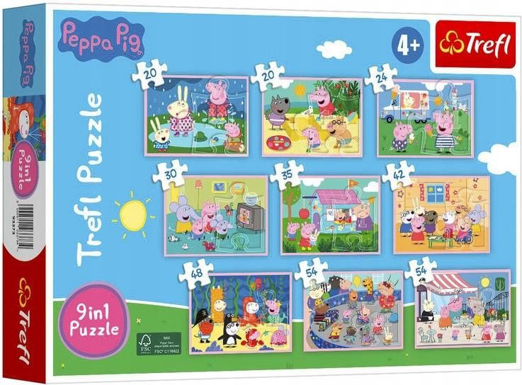 Trefl Puzzle 9w1 Świnka Peppa 93371 - Ceny i opinie - Ceneo.pl