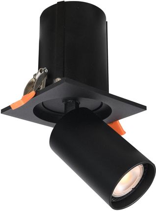Italux - Reflektor wpuszczany nastawny TERMO SQ GU10 - czarny piaskowany - SPL-50310-1S BK (SPL503101SBK)