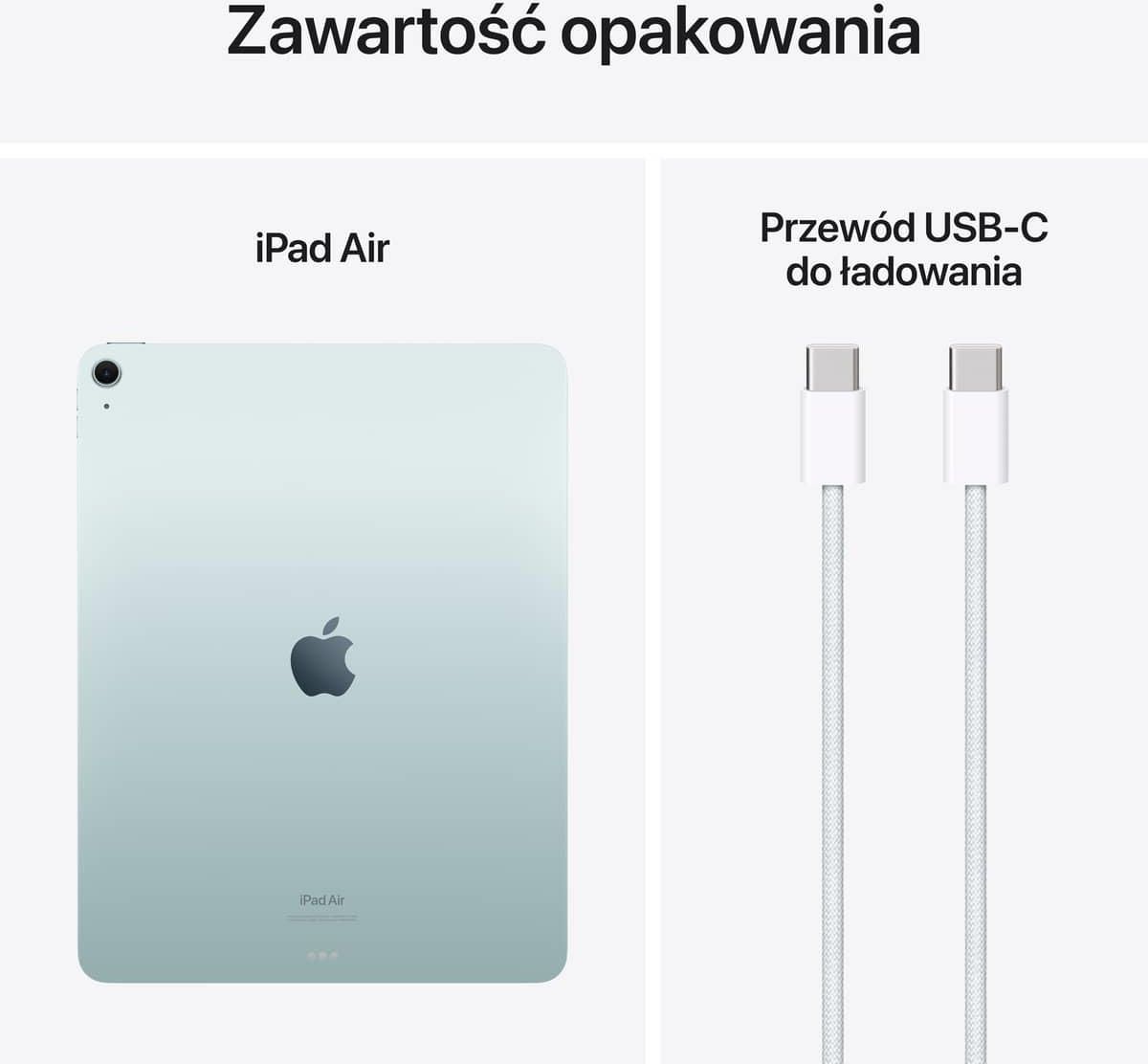 Tablet Apple iPad Air 13 M2 128GB Wi-Fi Niebieski (MV283HCA