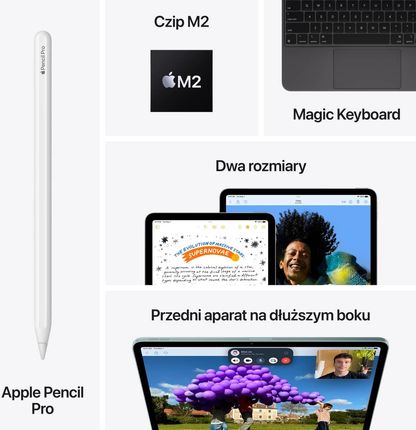 Tablet Apple iPad Air 13 M2 256GB 5G Gwiezdna Szarość (MV6V3HCA