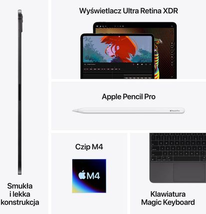 iPad Pro M4 11インチ 256GB シルバー Tablet APPLE iPad Pro (2024) 11 M4 256GB Wi-Fi Srebrny