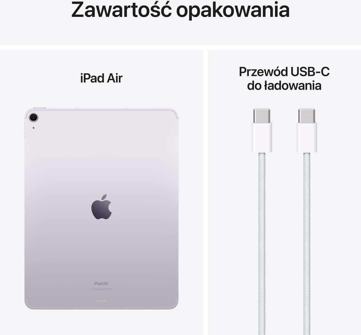 Tablet Apple iPad Air 13 M2 256GB 5G Fioletowy (MV6Y3HCA
