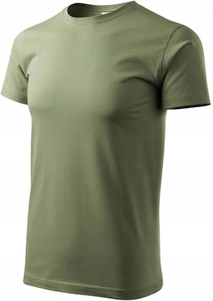 T-Shirt bawełniany męski wykończenie siliko Malfini 1290915 khaki rozmiar L