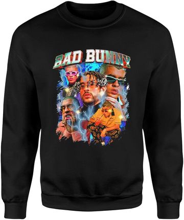 Bad Bunny Latino Vintage Męska bluza (XXL, Czarny)