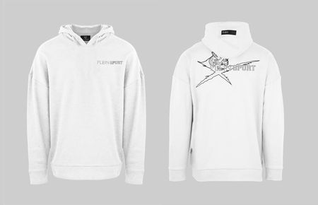 Bluza marki Plein Sport model FIPSC131501 kolor Biały. Odzież męska. Sezon: Cały rok