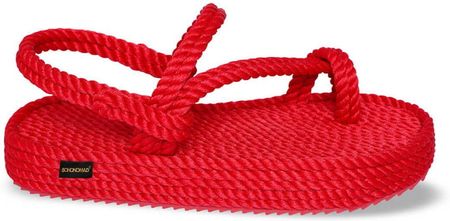Bohonomad Hawaii Platform Rope Sandal - Red