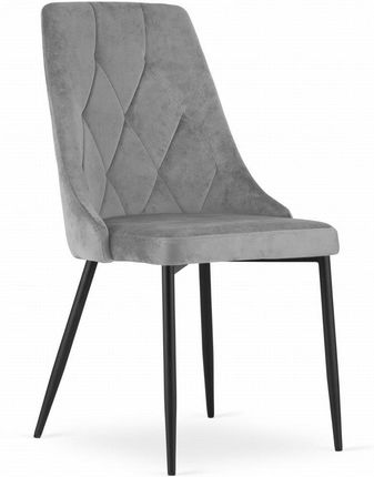 Krzesło IMOLA - jasny szary aksamit x 1