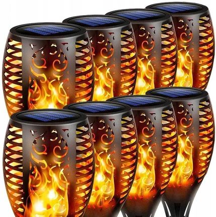 Superled 8X Lampa Solarna Ogrodowa Pochodnia Ogień Efekt Płomienia Wbijana Ozdobna 5160