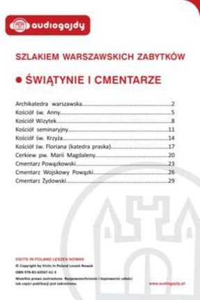 Świątynie i cmentarze. Szlakiem warszawskich zabytków - Ewa Chęć (E-book)