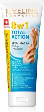 Eveline Cosmetics Therapy Professional Total Action Krem-Maska Do Rąk I Paznokci 8W1 100Ml