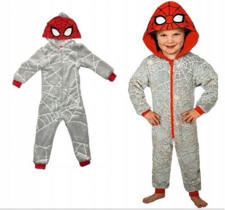 Kombinezon Piżama Świecąca Spiderman 122-128