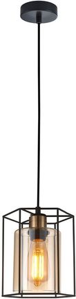 Italux Lampa wisząca KALULA śr.18cm czarna E27 (O-6850663)