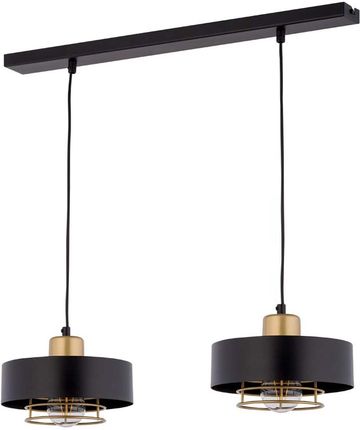 Sigma Lampa sufitowa POKER czarno-złota 2x60W E27 (O-6612659)