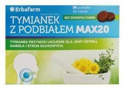 Tymianek z Podbiałem Max20, 24pastylki do ssania