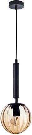 Italux Lampa wisząca RAVENA śr.15cm czarna E27 (O-6850705)