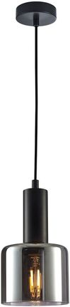 Italux Lampa wisząca SANTIA śr.12cm czarna E27 (O-6850440)