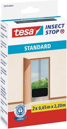 Tesa Moskitiera na drzwi STANDARD 1,2m x 2,2m czarna