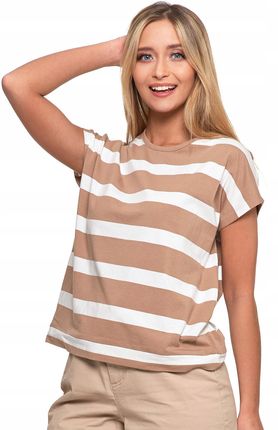 Koszulka Damska T-shirt w paski Bawełna Moraj rozmiar XL