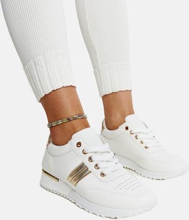 Hers Sportowe buty damskie białe sneakersy na platformie r. 40