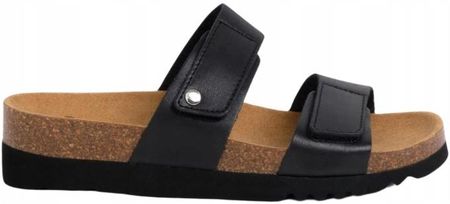 Zdrowotne Klapki Medyczne Scholl Lusaka Rzep Lekkie Skórzane