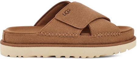 Damskie Klapki Ugg W Goldenstar Cross Slide 1137910-Che – Brązowy