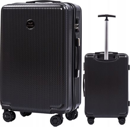 Wings Bagaż podróżny Policarbon na 4 kółkach Średnia walizka podróżna