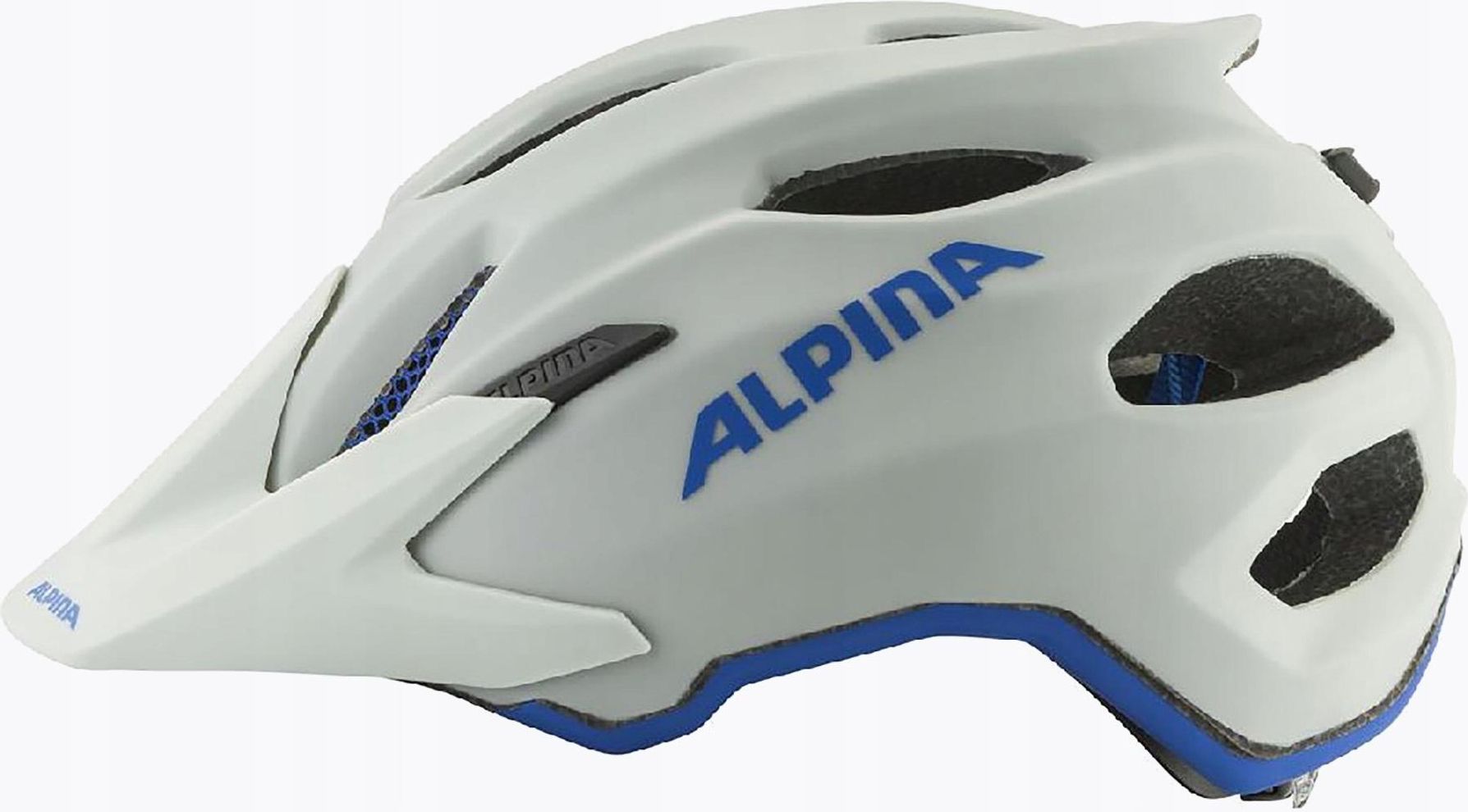ALPINA GEMS 46 - Casco De Moto Urbano, Color Azul Humo Y Negro Mate, Con Almohadillas Lavables Y Ventilación Ajustable