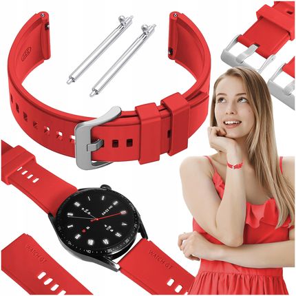 Chronsmarta Pasek Do Huawei Watch Gt 4 Classic 46Mm Smartwatch Czerwona Opaska 22Mm