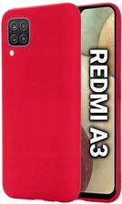 Atrax Etui Xiaomi Redmi A3 Z Mikrofibrą Plecki Czerwone
