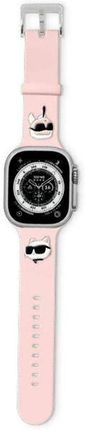 Karl Lagerfeld Pasek Do Apple Watch 1 2 3 4 5 6 Se 7 8 Strap 3D Rubber Choupette Heads K